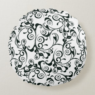 Damask Round Pillow
