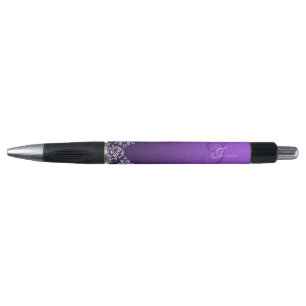 Damask Royal Purple Mariages stylos