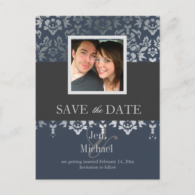 Damask, Save Date Photo cartes postales (Devant)