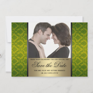 Damask Save the Date Photo