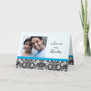 Damask Save the Date Photo Card