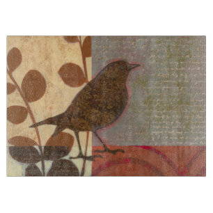 Damask Sparrow Cutting Board