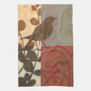 Damask Sparrow Kitchen Towel