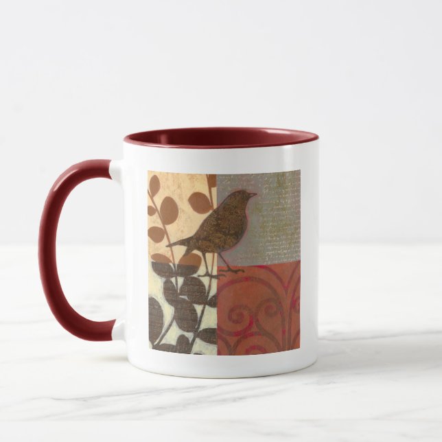 Damask Sparrow Mug (Left)