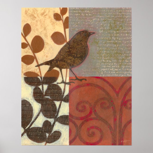 Damask Sparrow Poster (Front)