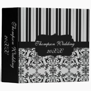 Damask & Stripes Wedding Album Binder
