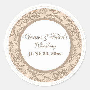 Damask Style Sticker