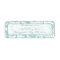 Damask Swirl Aqua Blue Return Address Label