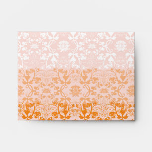 Damask Swirls Lace Sorbet Enveloppe de mariage per