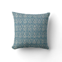 Damask Teal Blue Pattern