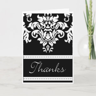 Damask Thank You card
