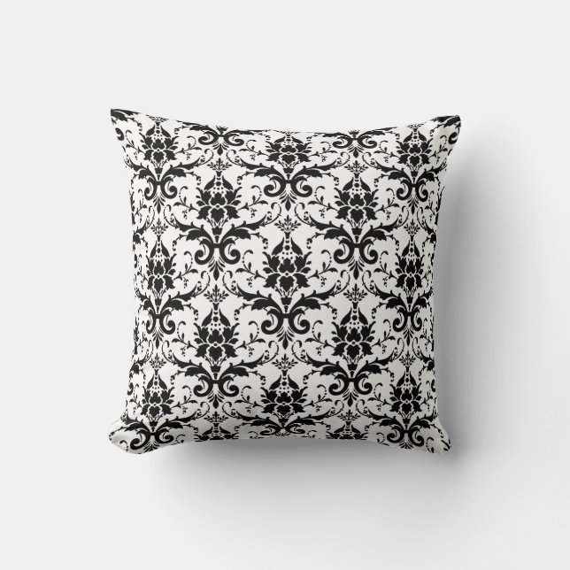Damask Throw Pillow (Front)