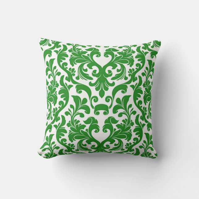 Damask Throw Pillow (Front)