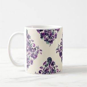 Damask Triangles: Vintage Abstract Luxury. Coffee Mug