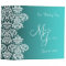 Damask Turquoise Wedding Binder