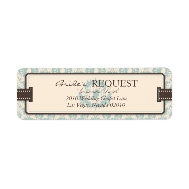 Damask Tweets Return Label (Front)