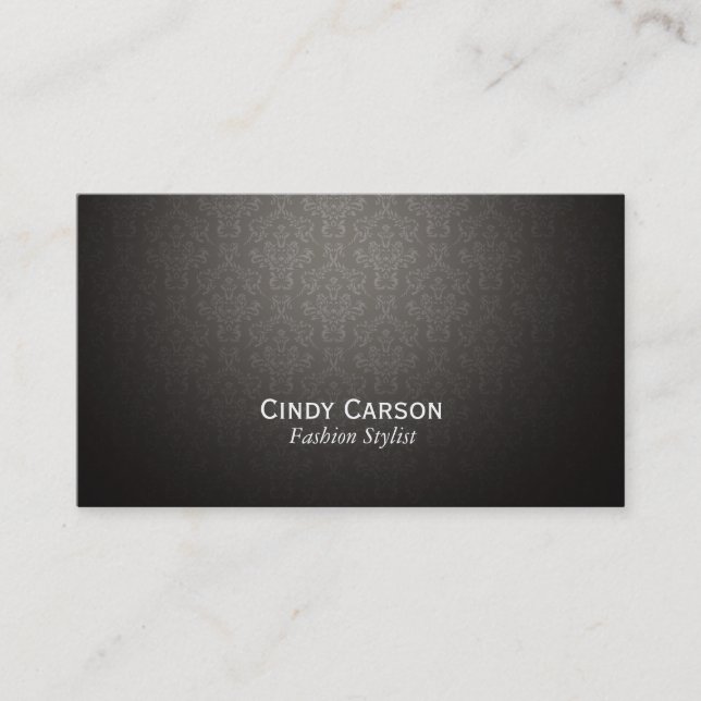 Damask / Vignette Business Card (Front)