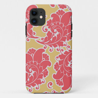 Damask vintage paisley girly chic floral pattern iPhone 11 case