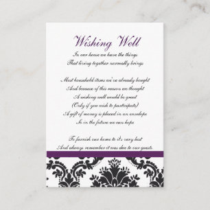 damask violet souhaitant des cartes bien