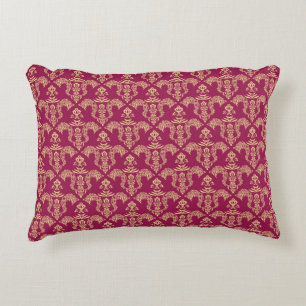 Damask wallpaper 4 accent pillow