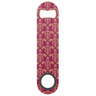 Damask wallpaper 4 speed bottle opener
