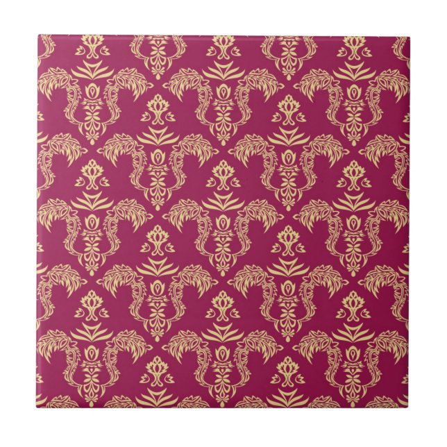 Damask wallpaper 4 tile (Front)
