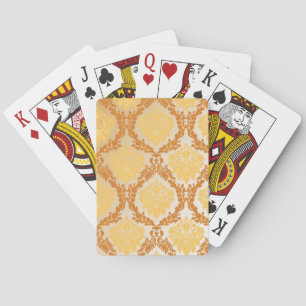 Damask wallpaper 5 playing cards