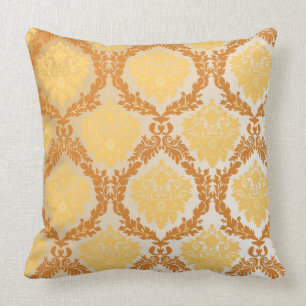 Damask wallpaper 5 throw pillow