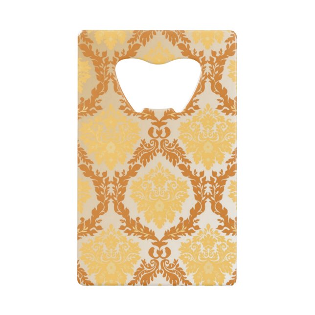 Damask wallpaper 5 wallet bottle opener (Front)