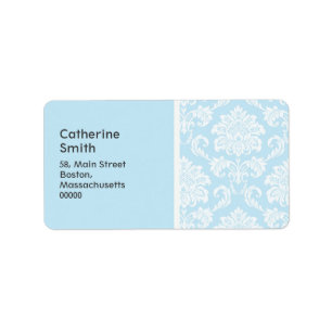 Damask Wedding Address Labels