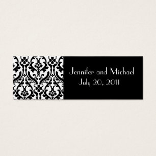 Damask Wedding Favour Gift Tags