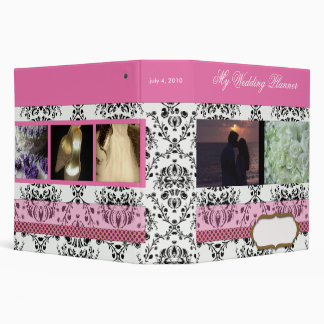 Damask Wedding Planner- add your photos Binder