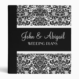 Damask Wedding Planner Binder