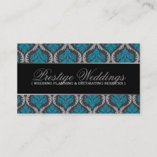 Damask Wedding Planner Business Card