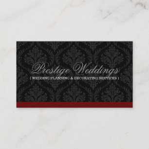 Damask Wedding Planner Business Card