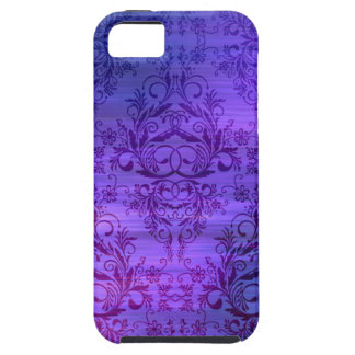 Damask Wildflowers, Oceanic in Purple and Blue iPhone 5 Case