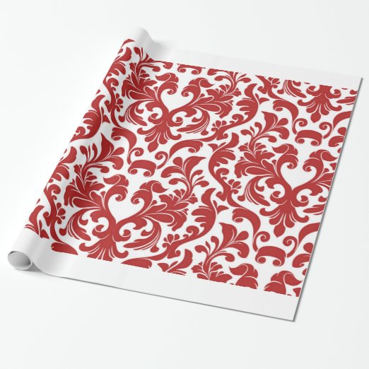 Damask Wedding Wrapping Paper, Gift Wrap & More Zazzle CA