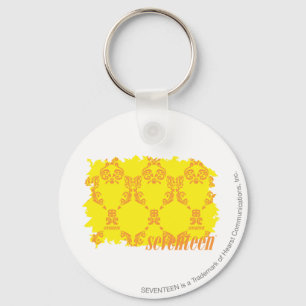 Damask Yellow-Orange 2 Keychain