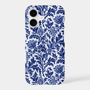 Damassé de chardon William Morris, bleu cobalt et