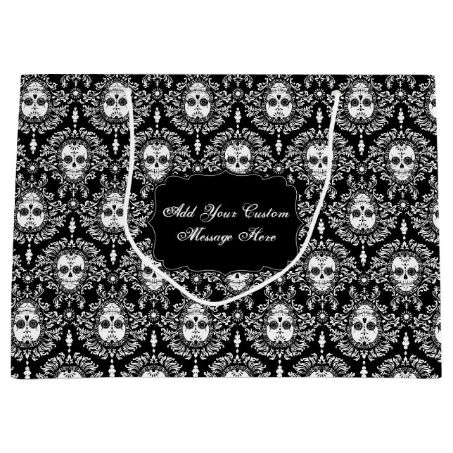 Damassé morte - sac fait sur commande de cadeau de (Devant)