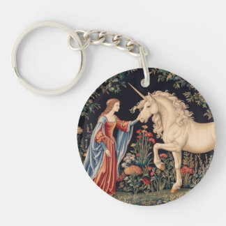 Dame à la Licorne dans un Jardin