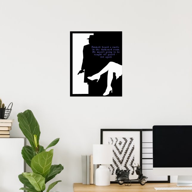 Dame and a Doorway - noir print (Home Office)