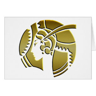 Dame Art déco en or