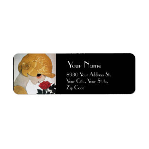 DAME AVEC ROSE ROUGE BEAUTY MODE COSTUME DESIGNER