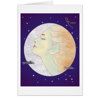 dame dans la lune