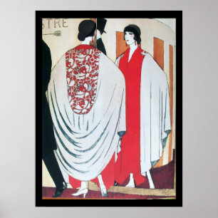 DAME DANS LE MIROIR, ART DÉCO BEAUTÉ MODE