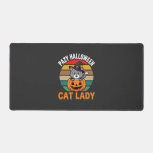 Dame de chat Halloween Sorcière Citrouille Design
