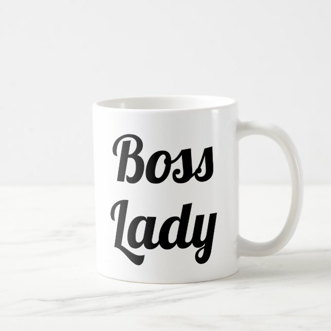 Dame du chef | Slogan Mug | typo manuscrite (Droite)