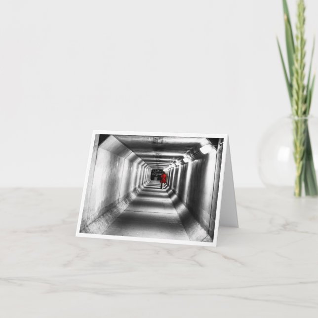 Dame en rouge - Carte blanche (Devant)