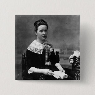 Dame Millicent Fawcett, c.1880 2 Inch Square Button